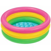 3-Ring Baby Pool Sunset Glow Pink / Yellow / Green