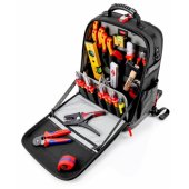 Knipex Tool Backpack Modular X18 Electric (black, 22-piece assortment)
