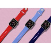 ICON Silicone Band for Apple Watch 42-44 mm, S/ M & M/ L Navy