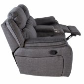Recliner sofa GENTRY 2-seater with manual mechanism, grey