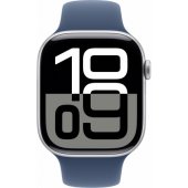 Watch Series 10 Cellular 46mm Silver/ Denim Band - S/ M