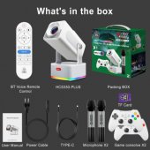 HCS350 PLUS 4in1 Projector / Karaoke / Games / Remote control