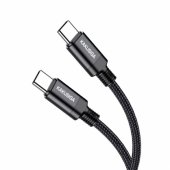 KSC-970 PD60W fast charging / data cable Type-C to Type-C Black