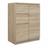Topeshop KOMODA SZAFKA 2D2S 70CM SONOMA DRZWI SZUFLADY