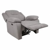 Recliner armchair LOWRI with electric mechanism, grey