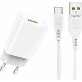 DC01 2.4A + Cable USB-C White