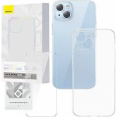 "Case and Tempered Glass Set Apple iPhone 14 Plus" Transparent