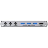 KVM Hub HDMI/ USB-A/ USB-C Grey