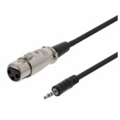 Audio cable XLR 3.5mm 1.5m black