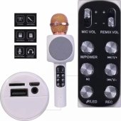 WS-1816 16W karaoke BT microphone with LED 360 White