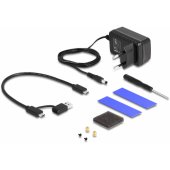Enclosure M.2/ 2.5" SATA USB 3.2 Black 42020