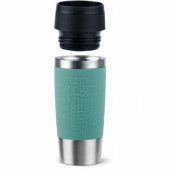 Emsa TRAVEL MUG Classic thermal mug (petrol/ stainless steel, 0.36 lite