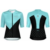 RF110512 Race Jersey SS Women S Black/ Light Blue