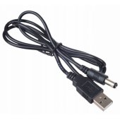 AK-DC-04 CU USB A / 5.5 x 2.5 mm 0.8m Black