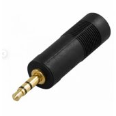 audio adapter 6.3mm - 3.5mm Black