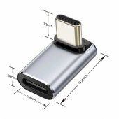 Ultraboost AA02 USB-C Angled Adapter Gray