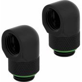 Hydro X Series 90° Rotary Adapter Twin Pack Black CX-9055009-WW
