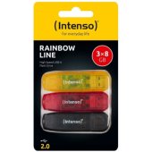 8GB Rainbow Line USB 2.0 3pcs