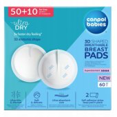 3D Shaped Breathable Disposable Breast Pads 60pcs