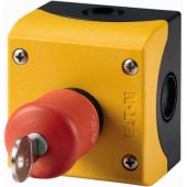 Eaton safety pushbutton cassette with key 1Z 1R IP66 M22-PV