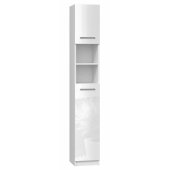 Topeshop Szafka łazienkowa Marbela 32cm biały połysk