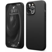 "Soft Silicone Case iPhone 14 Pro" Black