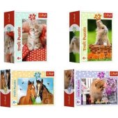 Puzzle - 54 mini - Cute animals - Trefl 54195