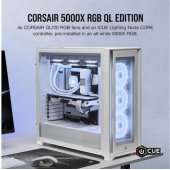 iCUE 5000X RGB QL Edition White