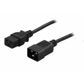 Power cord IEC C19 - IEC C20 0.5m black