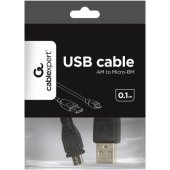 USB A to Micro B 0.1m Black
