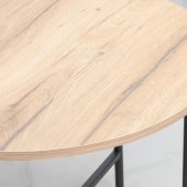 HANNES 60x60xH48cm Rustic / Black Melamine