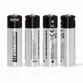 USB-C Rechargeable batteries Lithium-Ion AA 1700mAh 1.5V (4pcs)