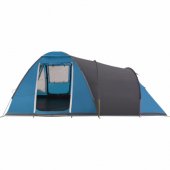 Coleman Waterfall 5 Dome Tent (blue/ grey, with tunnel extension, model