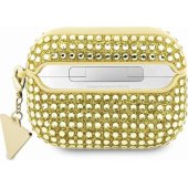 Rhinestone Triangle Charm Сover AirPods Pro 2 Gold