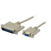 Modem cable DB9 - DB25 3m grey
