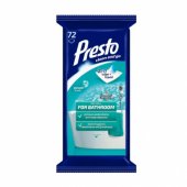Presto soaked bathroom wipes 72/ p