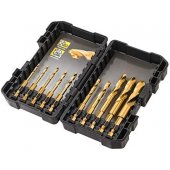 Dewalt HSS hex drill bit 4.5 4 5 3 3.5 6 3.2 10 12 8mm 10pcs. (