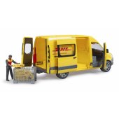 MB Sprinter DHL with driver, model vehicle (yellow)