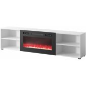 POLO 200x33x50.5 White + Black Fireplace