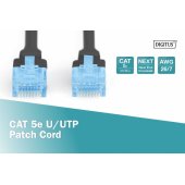 CAT 5e U-UTP Patch Cable 1m Black