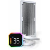 HyperFlow Digital 240 120mm Liquid Cooler White