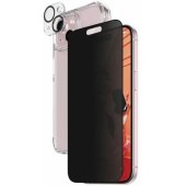 "D3O Hardcase + Screen Protector Privacy + Lens iPhone 15" Transparent
