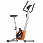 Rower stacjonarny One Fitness RW3011 mechaniczny srebrno-pomarańczowy