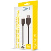 GSM100633 USB-A to Micro USB 1m Black