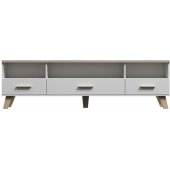 LOTTA 180x40x53 White + Sonoma Oak
